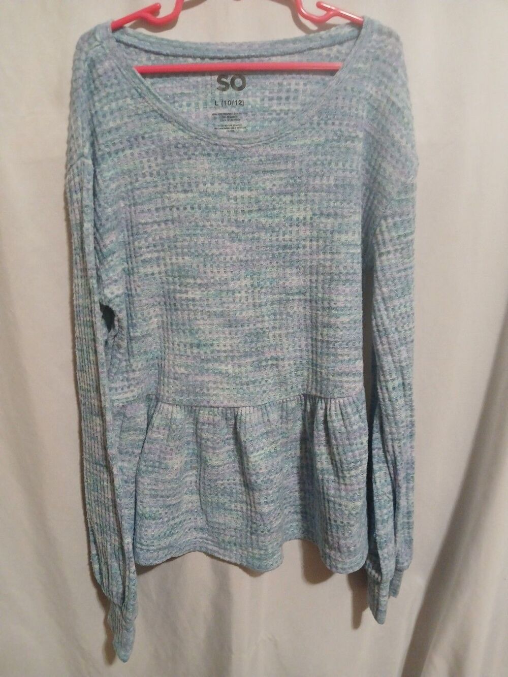 So Girls Long Shirt Size L Long Sleeve